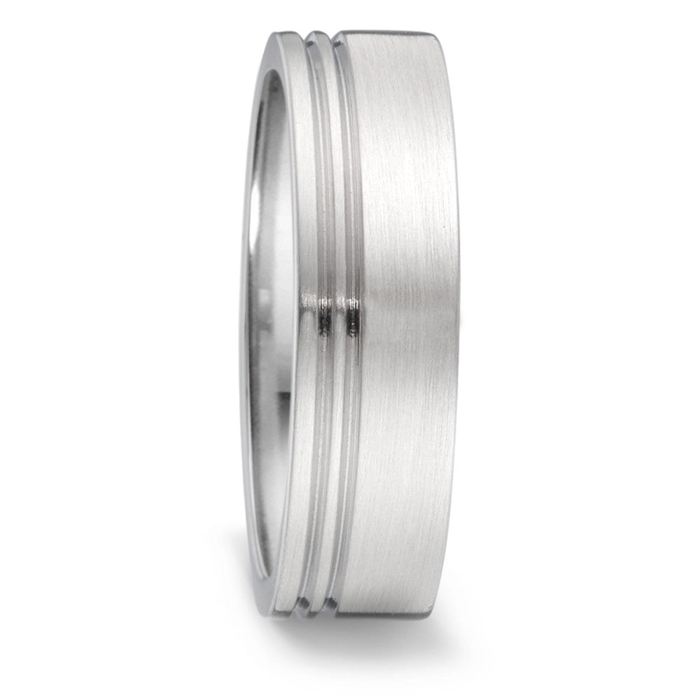 Partnerring TAMOR Design aus Edelstahl, Made in Germany