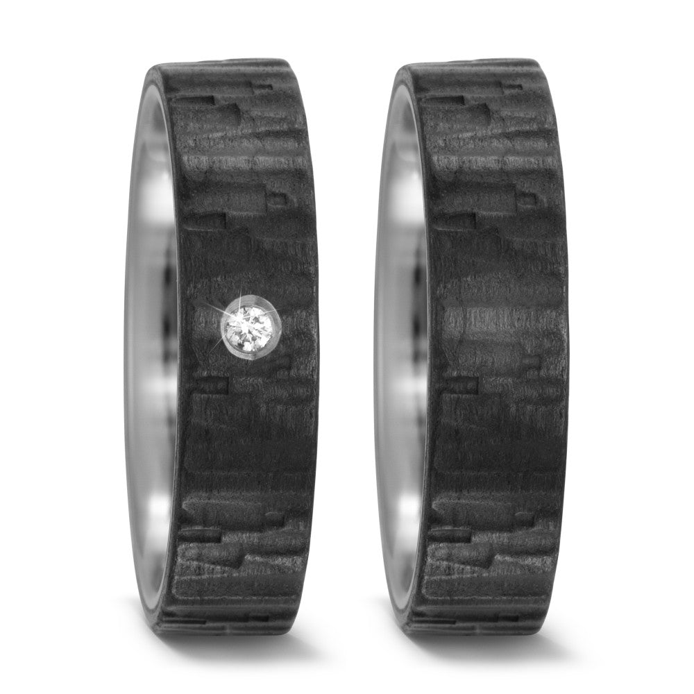 Fingerring Titan, Carbon, Made in Germany