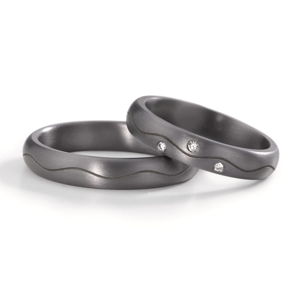 Partnerring aus Tantal mit feinmattierter Oberfläche, Made in Germany