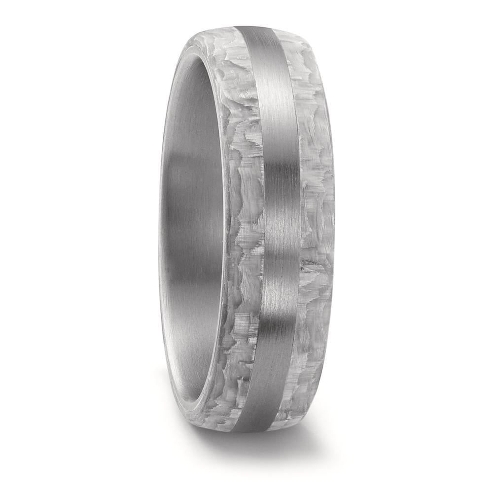 Fingerring Edelstahl, Carbon, Made in Germany