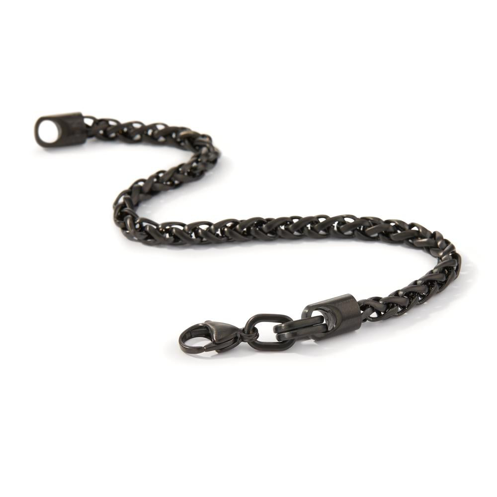 Armband Trill Ultra Black aus Edelstahl 21 cm Ø 4,5 mm