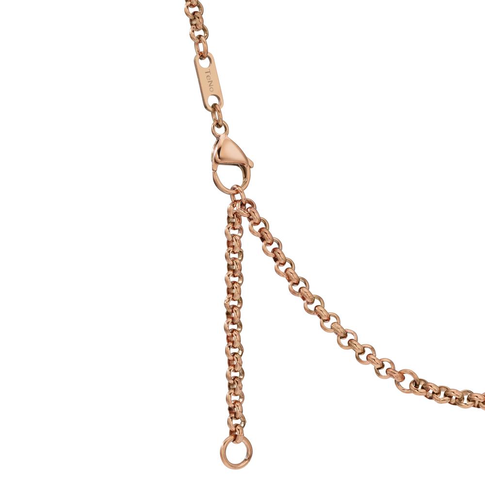 Halskette Rondo Rosé aus Edelstahl, verstellbar 45-50 cm