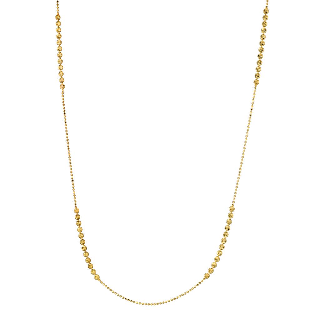 Collier Silber gelb vergoldet 42 cm, Made in Italy