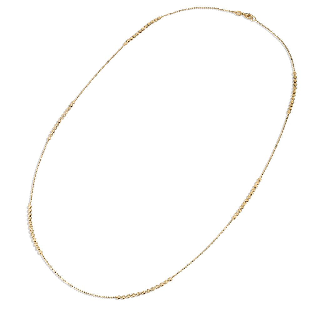 Bauchkette Silber gelb vergoldet 80 cm, Made in Italy