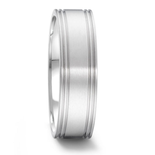 Partnerring TAMOR aus Edelstahl, Made in Germany