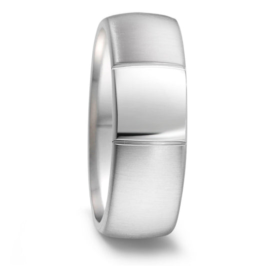 Partnerring TAMOR aus Edelstahl strichmatt glanz, Made in Germany