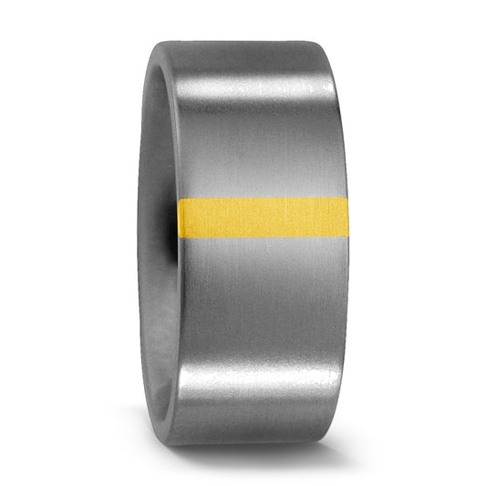 Fingerring Titan, 750/18 K Gelbgold, Made in Germany