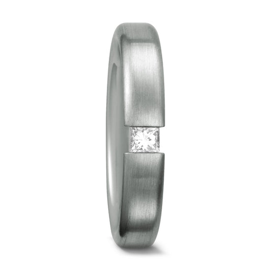 Fingerring 950 Platin Diamant 0.12 ct, tw-vvsi, Made in Germany