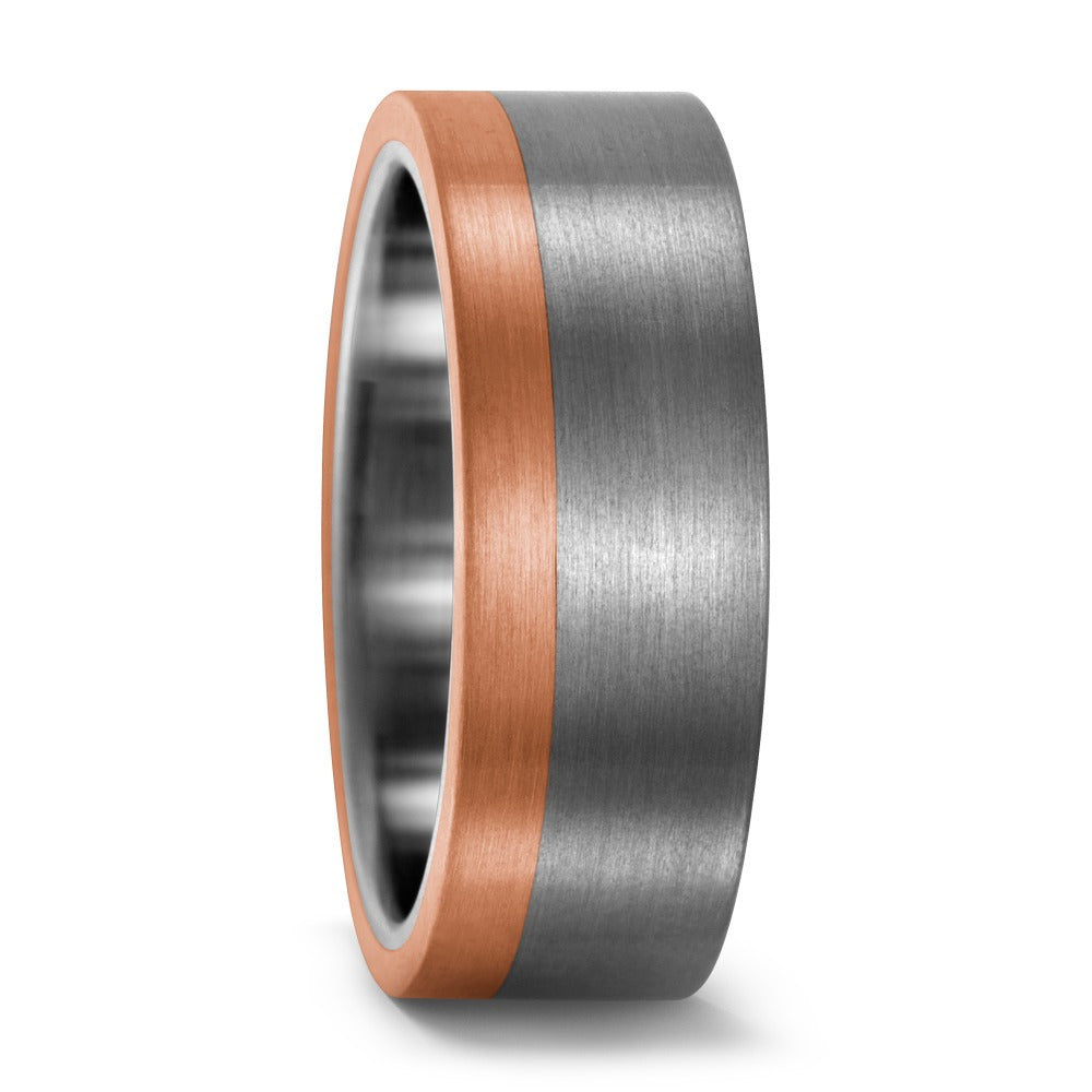 Fingerring Titan, 750/18 K Rotgold, Made in Germany