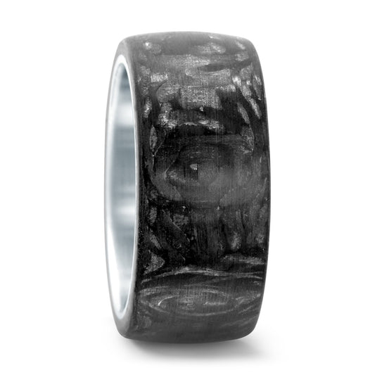 Fingerring Edelstahl, Carbon, Made in Germany