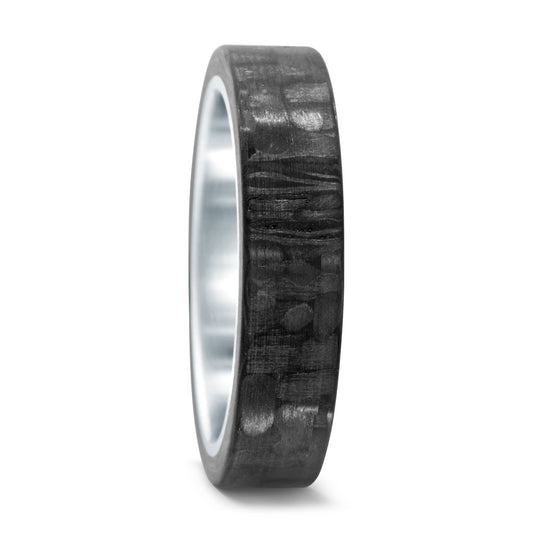 Fingerring Edelstahl, Carbon, Made in Germany