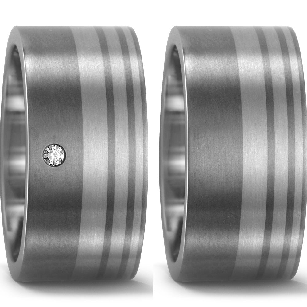 Fingerring Titan, 950 Palladium, Made in Germany