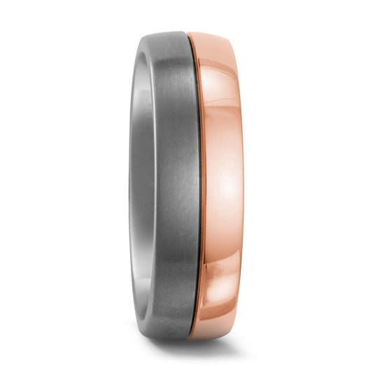 Fingerring Titan, 750/18 K Rotgold, Made in Germany