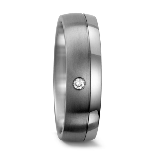 Fingerring Titan Diamant 0.03 ct, w-si