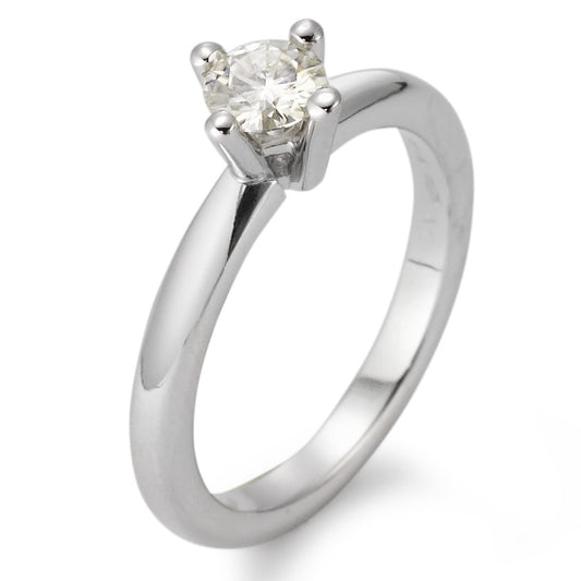 Fingerring 750/18 K Weissgold Moissanite Ø5 mm, Made in Germany