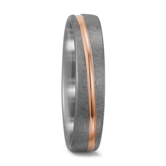 Fingerring 500 Palladium, 585/14 K Rotgold, Made in Germany