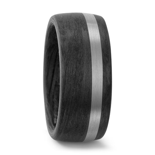 Fingerring Carbon, 950 Palladium, Made in Germany