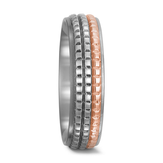 Fingerring Titan, 750/18 K Rotgold, Made in Germany
