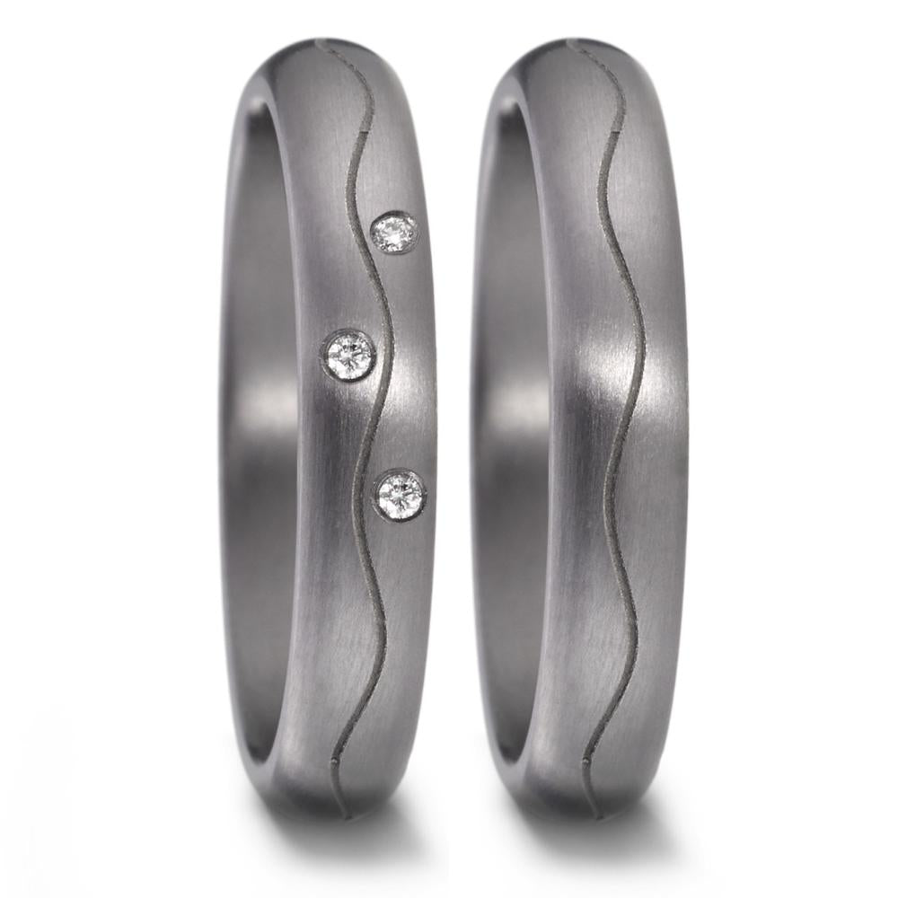 Partnerring aus Tantal mit feinmattierter Oberfläche, Made in Germany