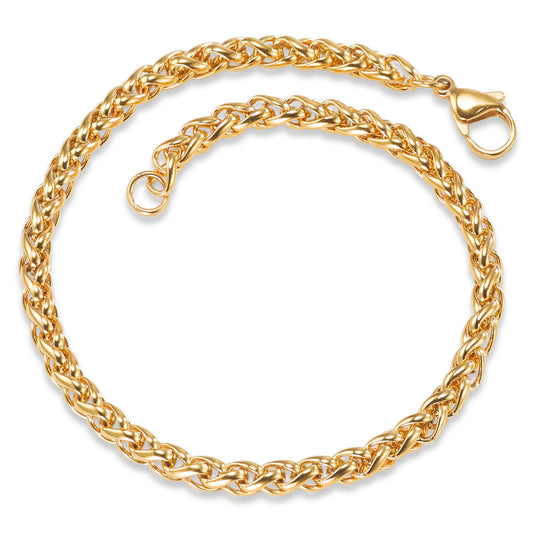 Armband Edelstahl gelb IP beschichtet 21 cm