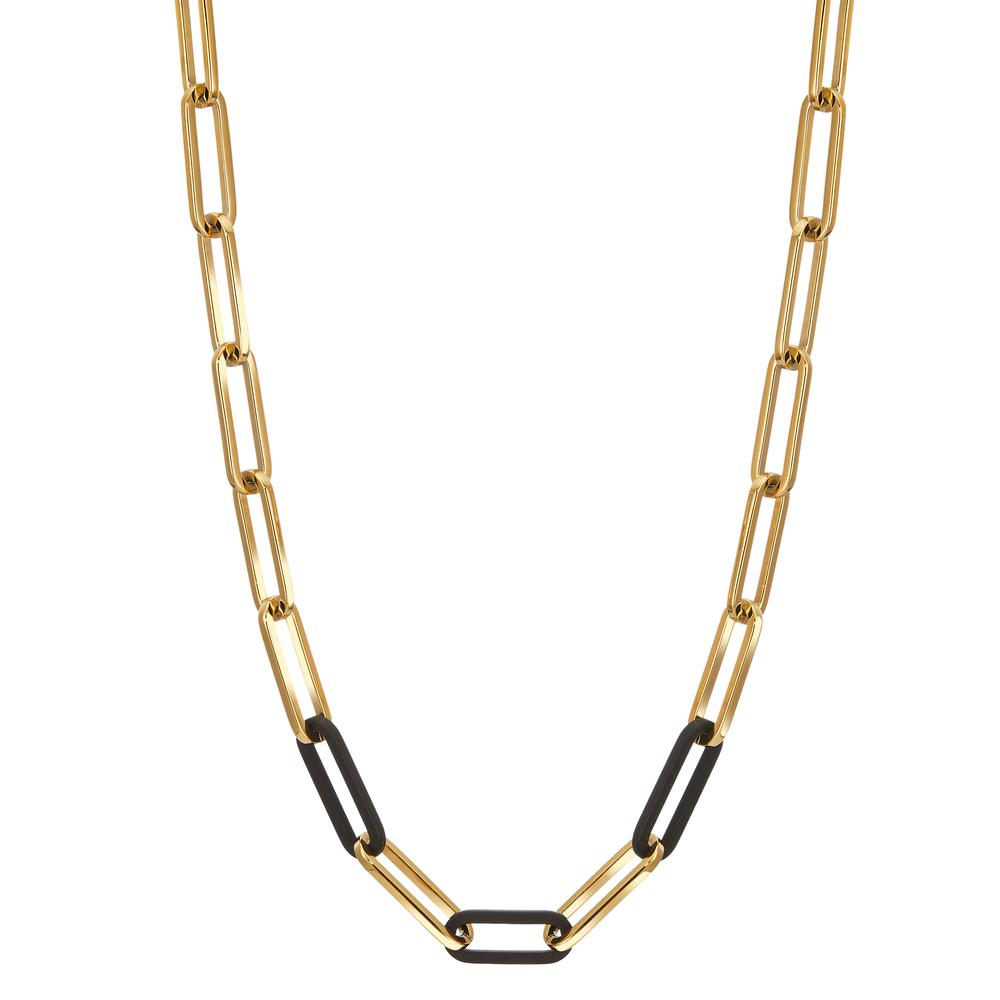 Halskette Soho Gold aus Edelstahl mit Carbon 45-48 cm verstellbar