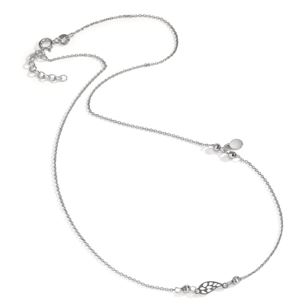 Collier Silber rhodiniert Flügel 42-45 cm verstellbar, Made in Italy