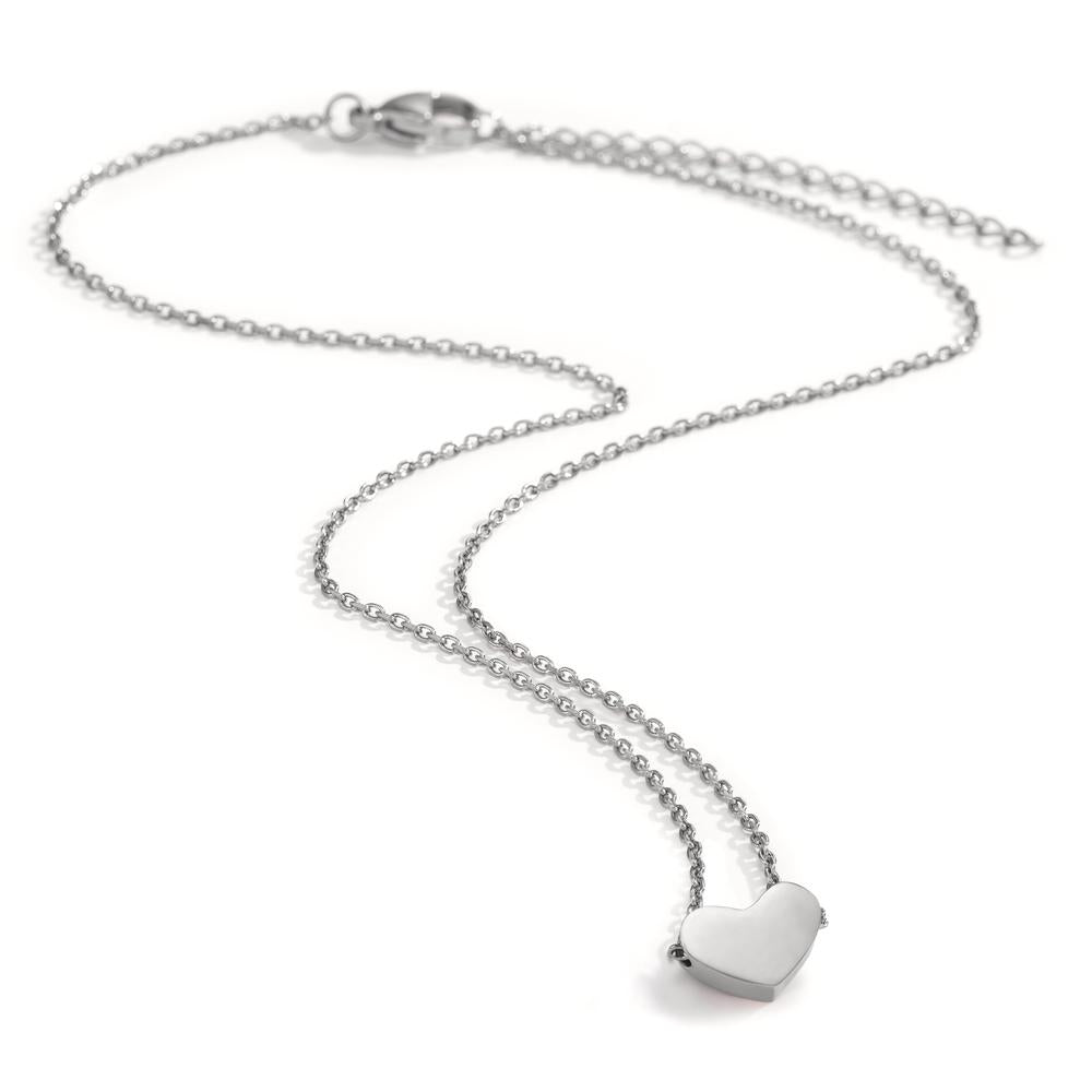 Collier Edelstahl Herz 40-45 cm verstellbar