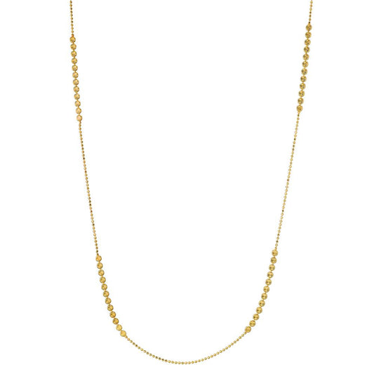Bauchkette Silber gelb vergoldet 80 cm, Made in Italy