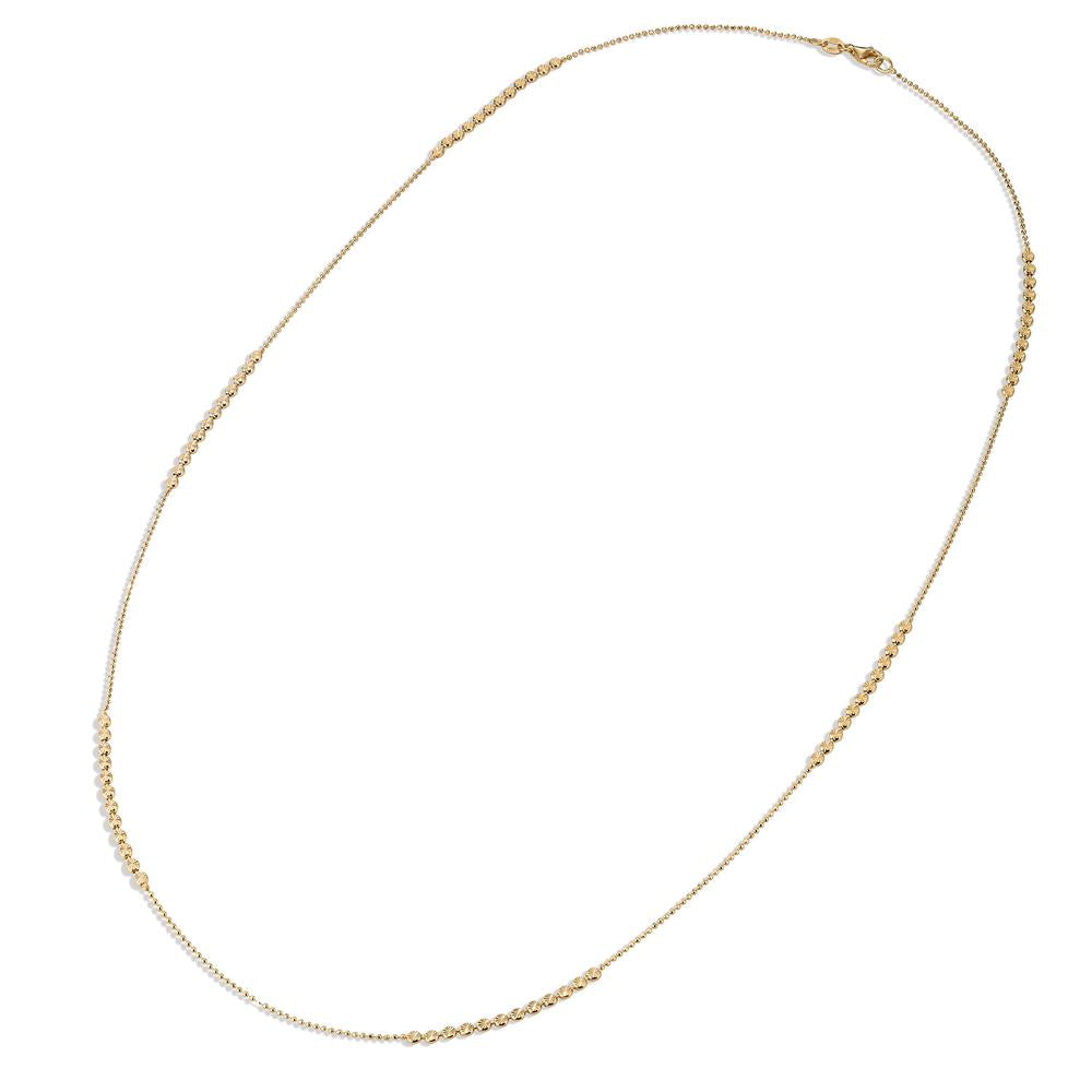 Bauchkette Silber gelb vergoldet 90 cm, Made in Italy