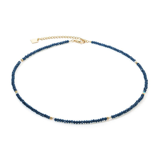 Collier Edelstahl gelb IP beschichtet 42-48 cm verstellbar, Made in Germany